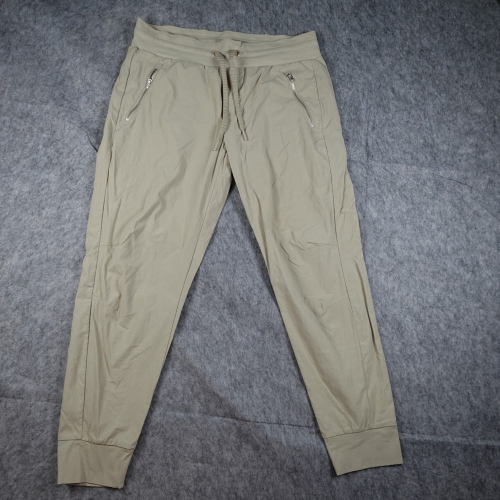Athleta Jogger Womens 12 Tan Trekkie North Zipper Pocket Hiking Lightweight